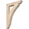 Ekena Millwork Thorton Slat Smooth Bracket, Douglas Fir, 3 1/2"W x 24"D x 32"H BKT04X24X32THR06SDF - alternate 1